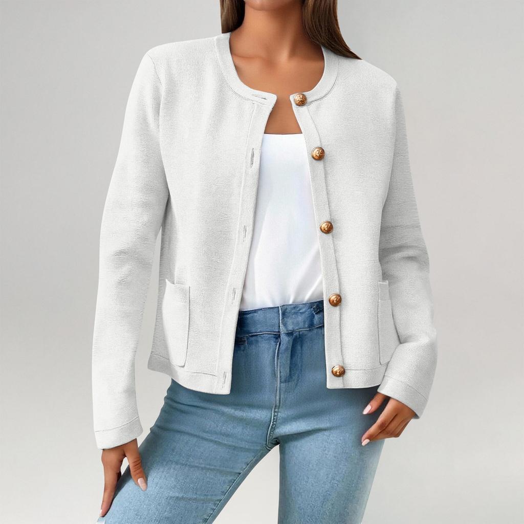 Women's Cardigan Sweater Clothing Fashion Cropped Jacket Trendy Casual Long Sleeve Top