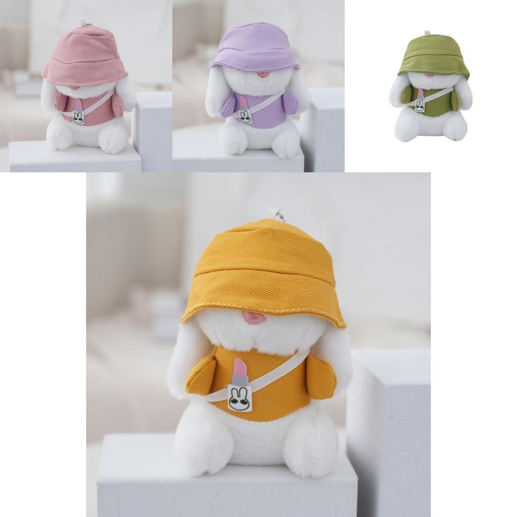 Stylish Pink Bunny Keychain Lovely Car Accessory And Backpack Charm For Trendy Girls