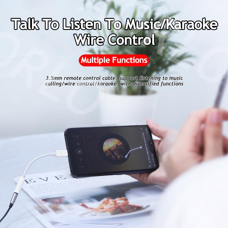 VAORLO Type-C To 3.5MM AUX Adapter Compatible 99% Smartphone Smart Digital Chip For Audio Transmission High Quality Converter Cable