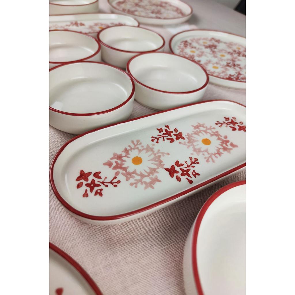 Pinky 14 Piece Breakfast Set For 6 People - Presentation Plate