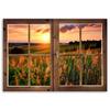 Canvas Print, Window - View of Meadow