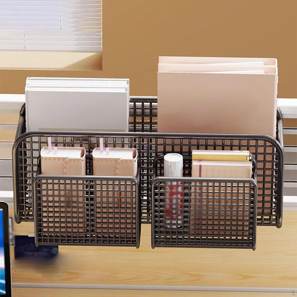 Подвесная корзина для хранения Органайзер для двухъярусной кровати Прикроватная полка Рейлинги Офис для детей Взрослых Металл Мульти