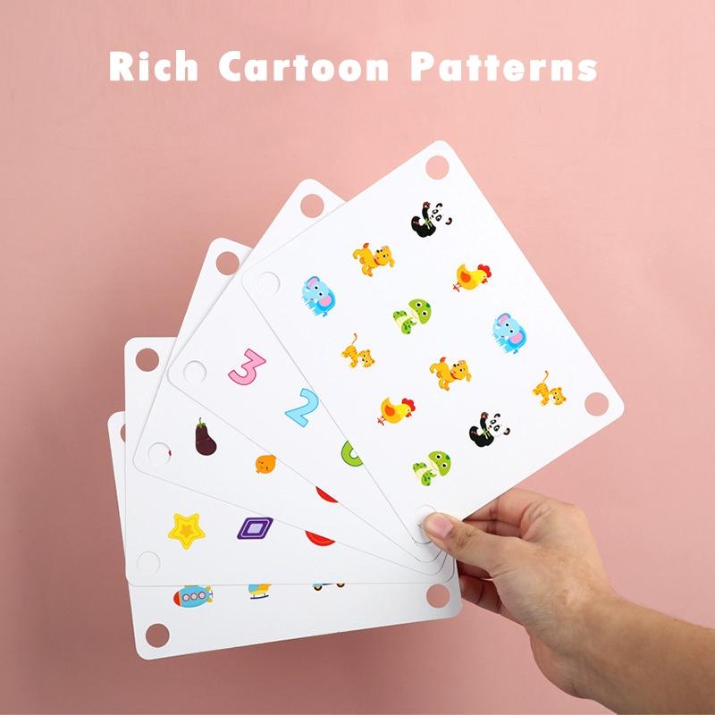 Montessori Educational Wooden Kids Toys Memory Games Match Fruit Animals Interactive Toys for Children