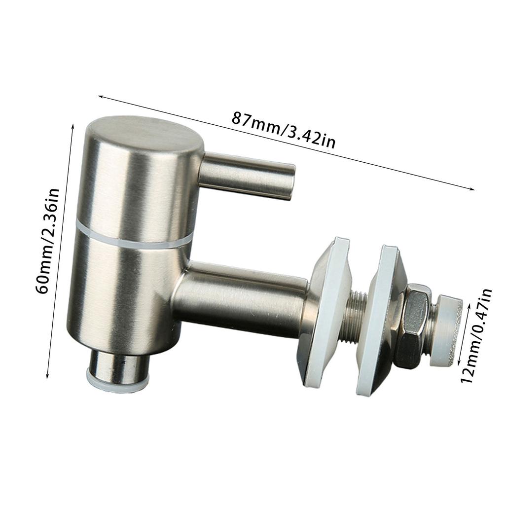 12mm Drink Dispenser Faucet 12mm Spigot Beverage Faucet 12mm Drink Dispenser Spigot Suitable for Wine & Juices Barrels