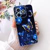 Прозрачный чехол для Honor X8D Чехол Роскошный Милый Кот Мода Бабочка Крутой Расписной Чехол Для Huawei Honor X8D Бампер