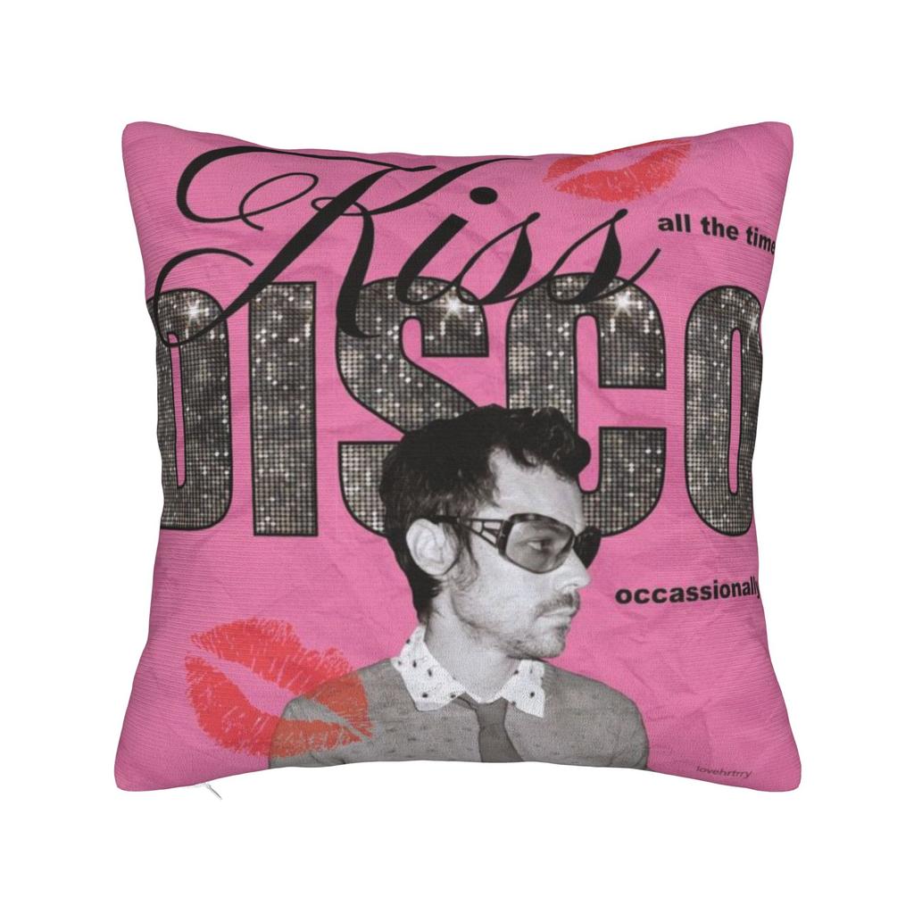 Kiss All The Time Disco Pillowcase Polyester Cushion Cover Gift Harrys Music Styles Pillow Case Cover Home Zippered cm