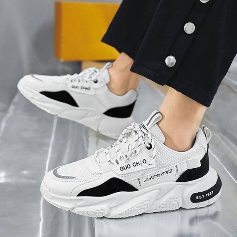 Модная весенняя дышащая мужская обувь Модные удобные спортивные кроссовки на платформе Old Dad Shoe Нескользящие износостойкие тренировочные кроссовки