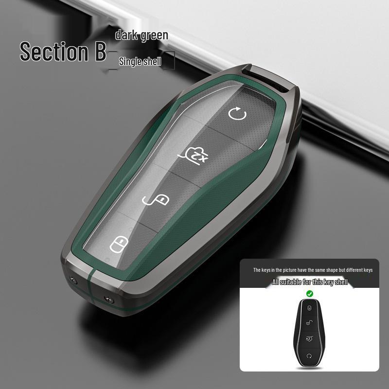 Чехол для ключей BYD: Совместим с Song Pro Plus, Yuan DMI, Dolphin, Han, Tang, Qin, Seal и Destroyer 05 Защитный чехол.