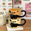 Ceramic cup, mug, office home coffee, cute cat pattern, juice, milk, breakfast cup