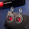 Женские серьги из серебра 925 пробы, ювелирные изделия с изумрудным рубином, драгоценные камни, серьги-капли, аксессуары для свадебной вечеринки, обещанные подарки