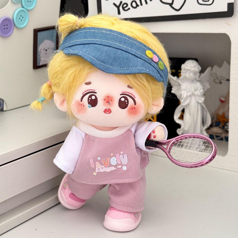 1 set Outfit 20cm Cotton Doll Clothes Cartoon T-shirt Plush Doll Clothes Children's Gift