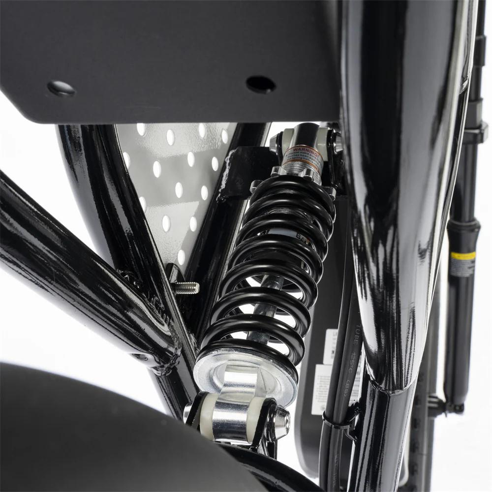 Электровелосипед YVY C20 Lite 20" с толстыми шинами, 1000 Вт, 48 В 15 Ач, Shimano 7 скоростей, механические дисковые тормоза, амортизационная подседельная труба для бездорожья и горных приключений