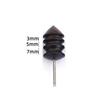 Leather Edge Polishing Slicker Black Ebony Wood Leather Burnisher Polished Rods Sandalwood DIY Tool Grinding Head