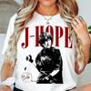 Летняя мода 2026 Модная футболка Мужская Женская Винтажная футболка J-hope, Подарки для фаната Хип-хоп Уличная одежда Оверсайз Футболка с коротким рукавом Повседневная одежда