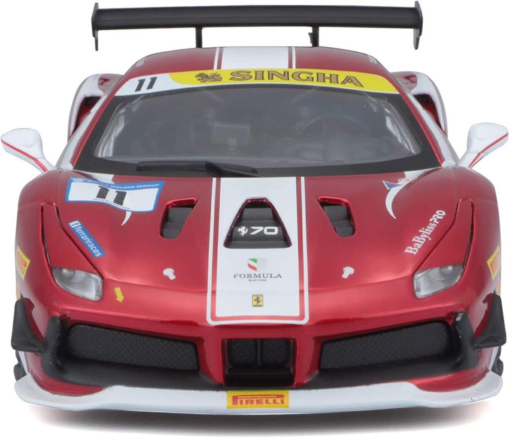 Bburago Ferrari Bburago Ferrari 488 CHALLENGE гоночный спортивный автомобиль литой автомобиль литая модель мини-машина 1/24 1/24 18-26308