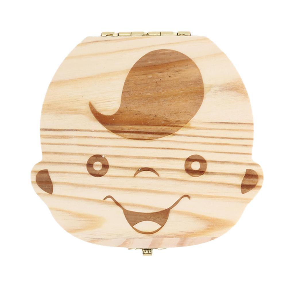 1 шт. Детская коробочка для молочных зубов, деревянный детский органайзер для хранения молочных зубов, сувениры для младенцев, подарки, памятные вещи