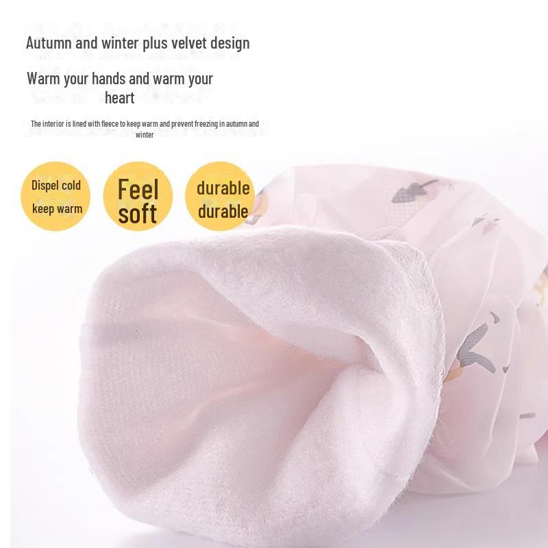 Women's Waterproof Winter Dishwashing Gloves: Durable, Velvet-Lined Rubber for Kitchen, Laundry, and Housework