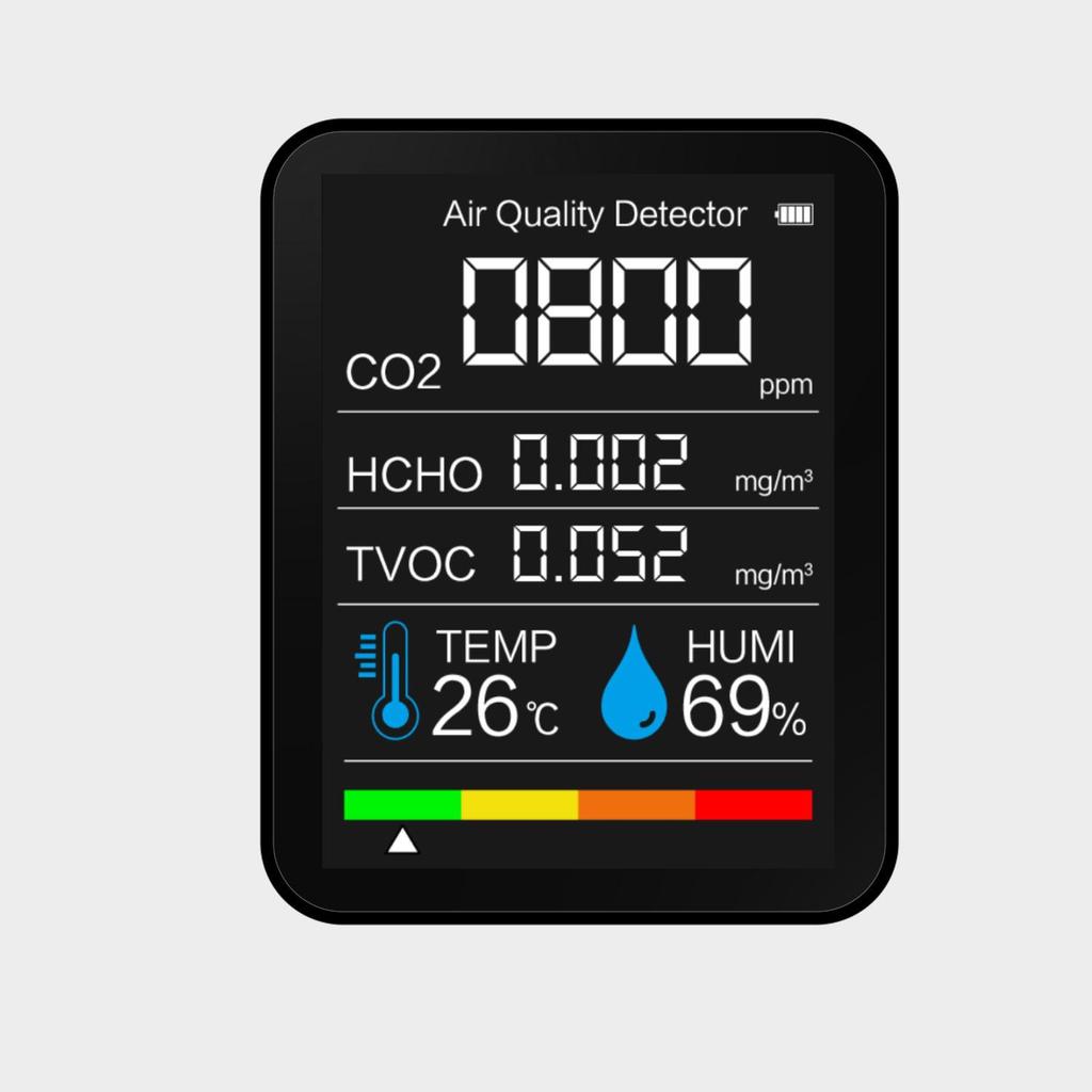 CO2 & TVOC Air Quality Monitor with Thermohygrometer