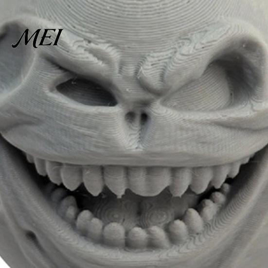 Жуткий Лунный Шар Украшение 3D Печатная Фигурка Лица, Жуткая Лунная Статуэтка Настольный Декор, Ужасающая Уникальная Инопланетная Скульптура Выражение Коллекционное Украшение,