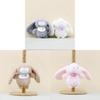 Adorable Plush Rabbit Pendant With Soft Pp Cotton Filling For Cute Bag Decoration