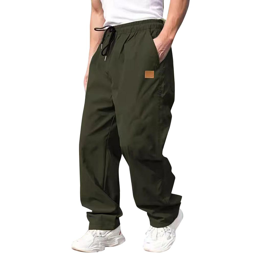 Мужской однотонный свободный комбинезон, мужские повседневные модные спортивные штаны