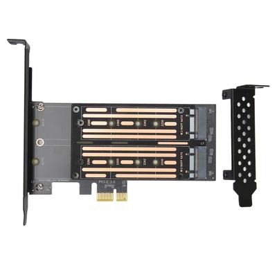 Адаптер M.2 SATA SSD NGFF to PCIE с пропускной способностью до 6 Гбит/с NCQ MSI с поддержкой Plug and Play и двумя адаптерами M.2 PCIE