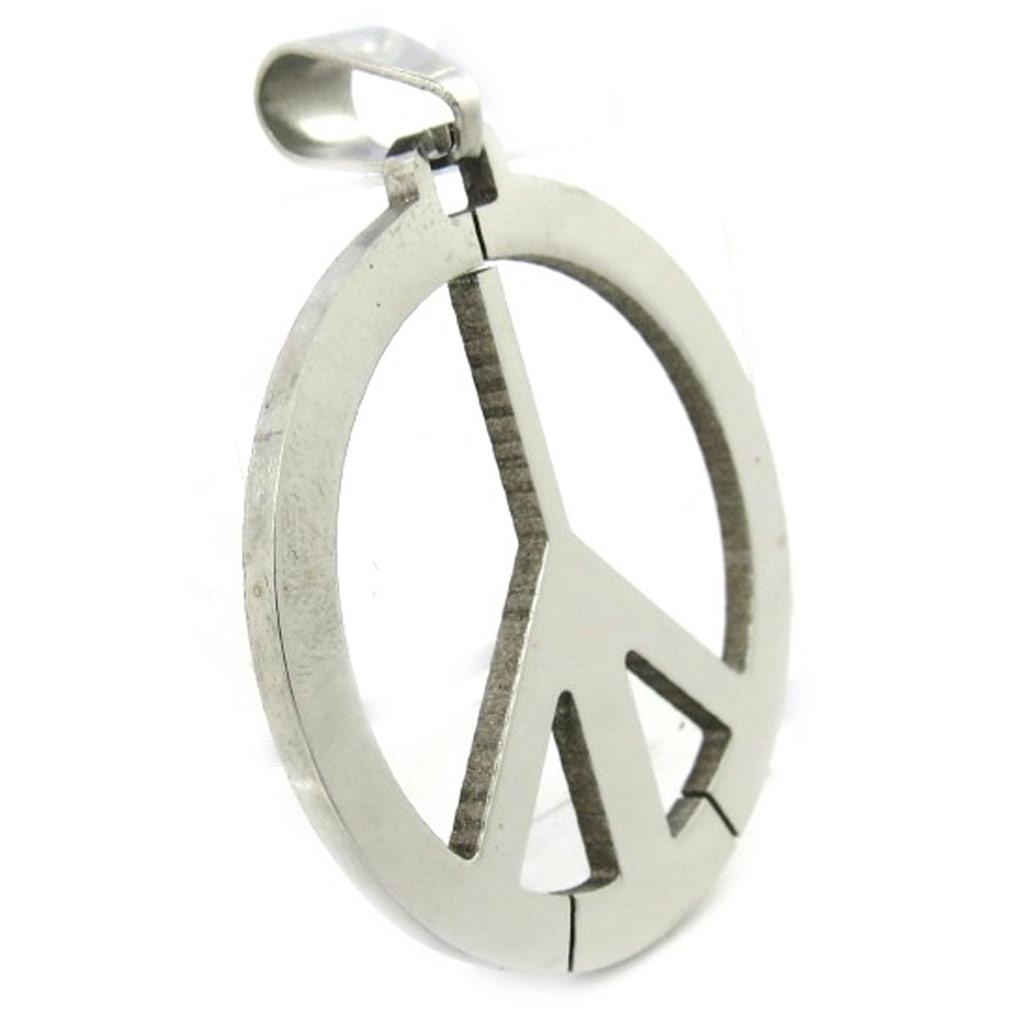 Les Trésors De Lily [M1831] - Steel Pendant 'Peace'