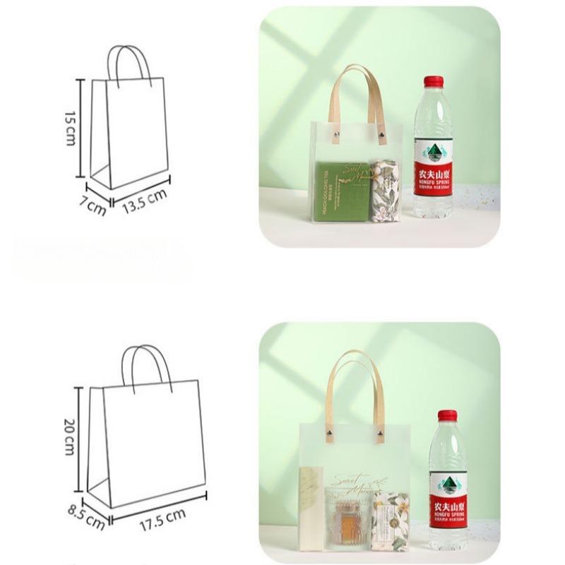 10 шт. подарочная коробка упаковка ПВХ прозрачная сумка-тоут сумка своими руками портативная большая вместимость подарочные пакеты свадебные сувениры для гостей