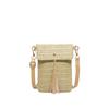 Mobile Phone Bag Fashion Small Square Bag Ethnic Style Fringed Shoulder Bag Textured Straw Woven Messenger Bag