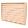 Rings Tray 7 Rows Stackable Protective Scratch Proof Lining Drawer Insert Earrings Storage Display Case Beige
