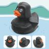 Черная резиновая уточка, украшение для приборной панели, милая утка, крутая шляпа джентльмена, плавательный круг, детская игрушка для ванны