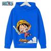 Spring Autumn One Piece Hoodie for Boys Anime Luffy Hoodie Sweatshirt Kids Coat Men's Clothing Sudaderas
