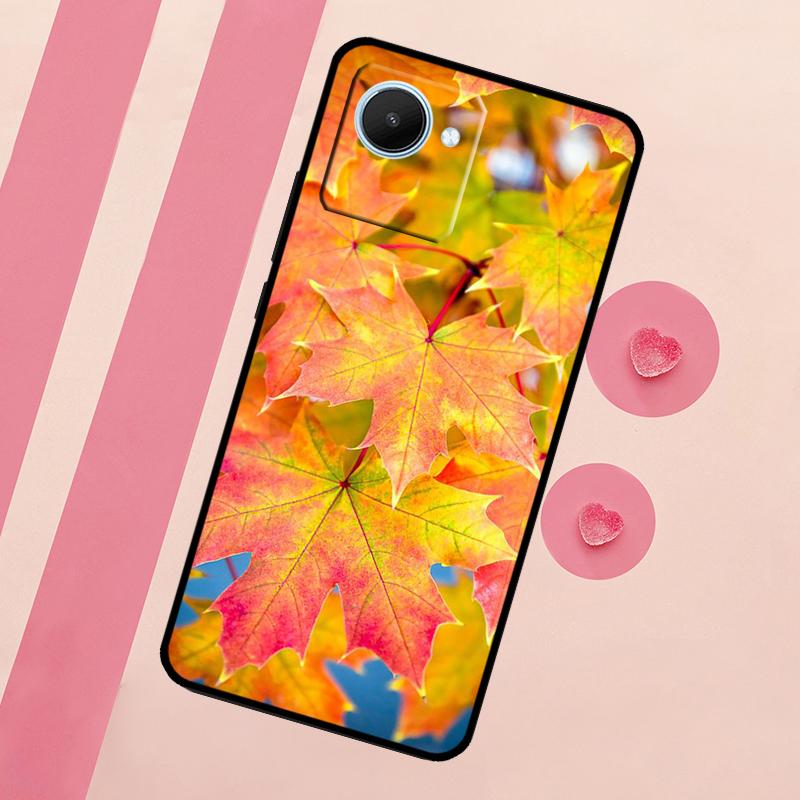 Colorful Leaves Case For Realme C53 C55 C35 C33 C31 C30 C25s C21Y C15 C11 GT Neo 5 3T 2T 9 10 11 Pro Plus