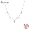 BAMOER D Color VVS1 EX 3.0CT Moissanite Waterdrop Pendant Necklace for Women Engagement Gift 925 Sterling Silver Fine Jewelry