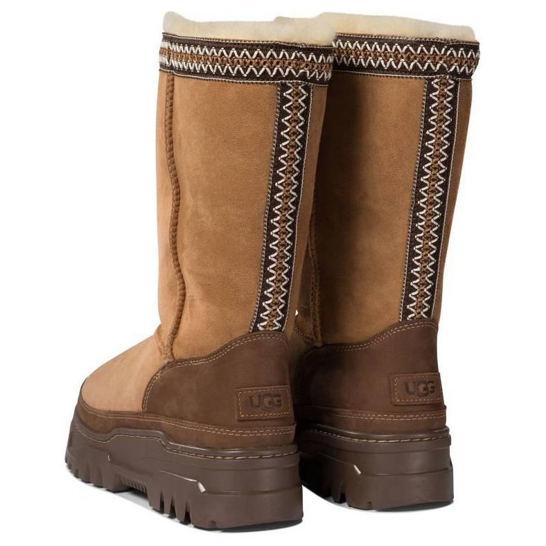 UGG Удобные универсальные простые модные короткие зимние сапоги до середины голени женские сапоги бежевые 1158323-CHE