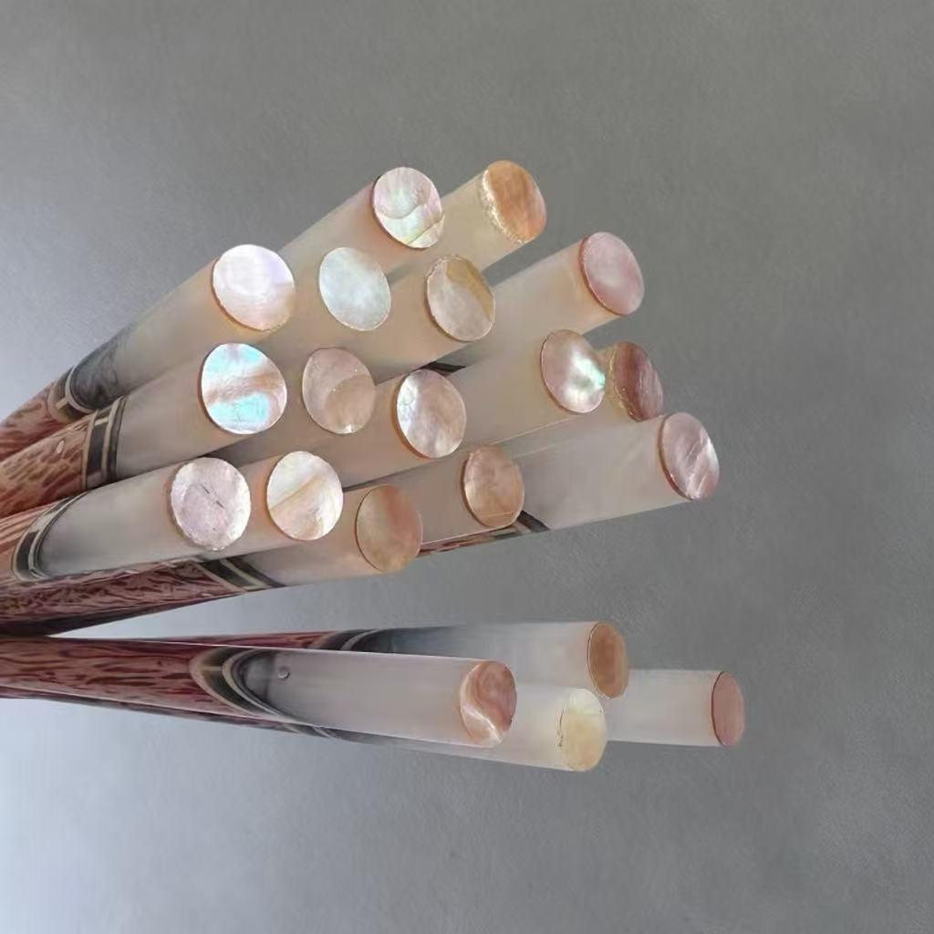 Vietnamese Handmade Non-slip Wave Pattern Wooden Chopsticks - Coconut Wood, Original Wood Color