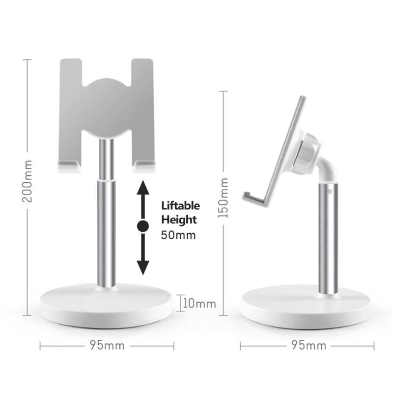 Aluminum Alloy Phone Stand For Desk / Bed Compatible With Cellphone And Tablet Smaller Than 10 Inch