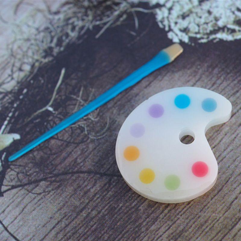 Пигментная кисть, лоток для краски, брелок, кулон, форма для литья смолы, ювелирные инструменты