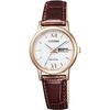 CITIZEN Наручные часы EW3252-07A Eco-Drive Дата День КОЛЛЕКЦИЯ Женские Коричневый Золотой Белый Сделано в Японии