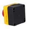 Black and yellow cassette, safety stop, interlocked 40 (1NC) with plate