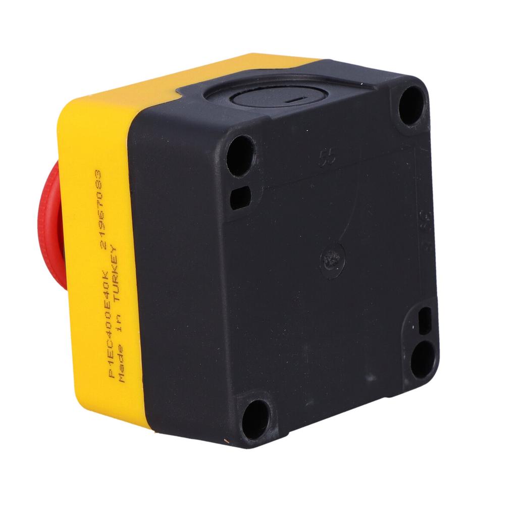 Black and yellow cassette, safety stop, interlocked 40 (1NC) with plate