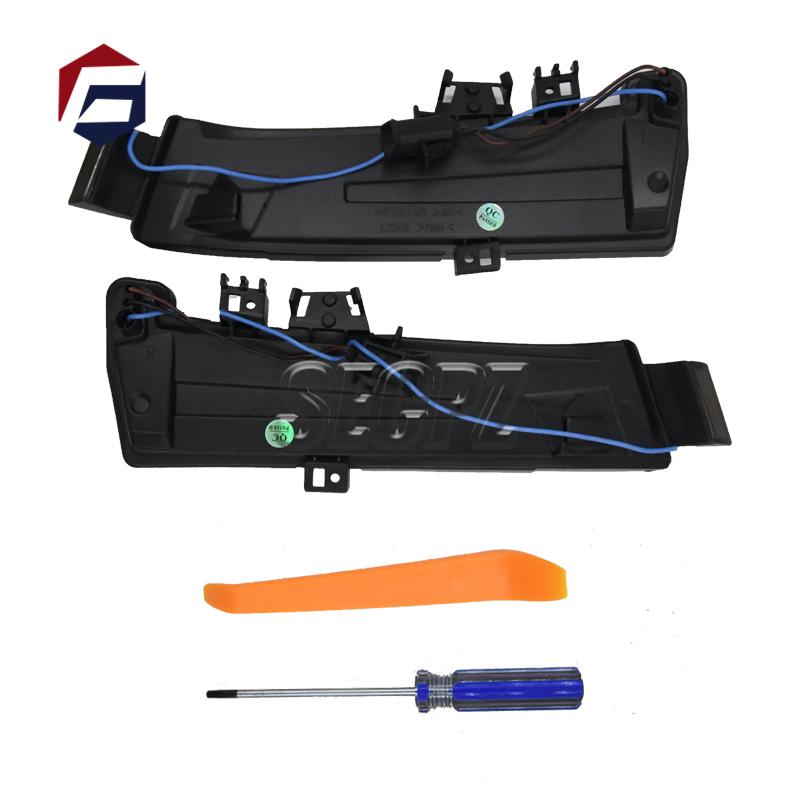 Двухцветный светодиодный динамический поворотник для Benz ABCES CLA GLA CLS Class W176 W246 W204 W212 C117 X156, зеркальный мигалка