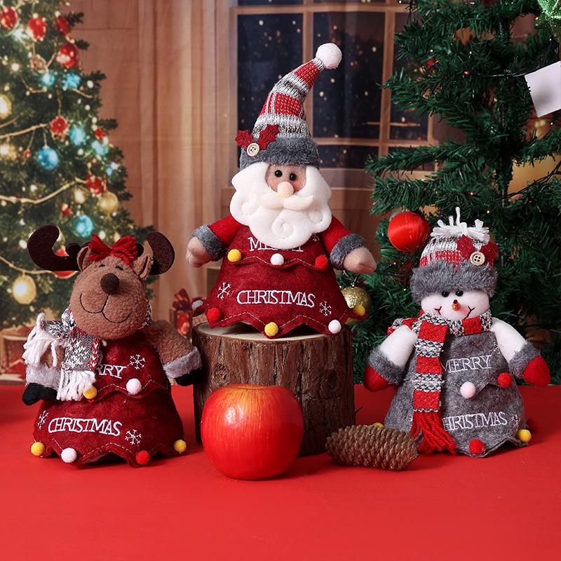 Рождественские подарочные сумки: Детский мультяшный декор в виде конфет и яблок в форме Санты и елки