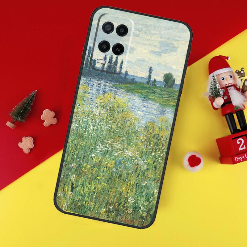 Крутой чехол Клод Моне для Oppo A80 A60 A40 A15 A16 A17 A57 A94 A74 A54 A76 A96 A18 A38 A58 A78 A98 A6 A5 Pro