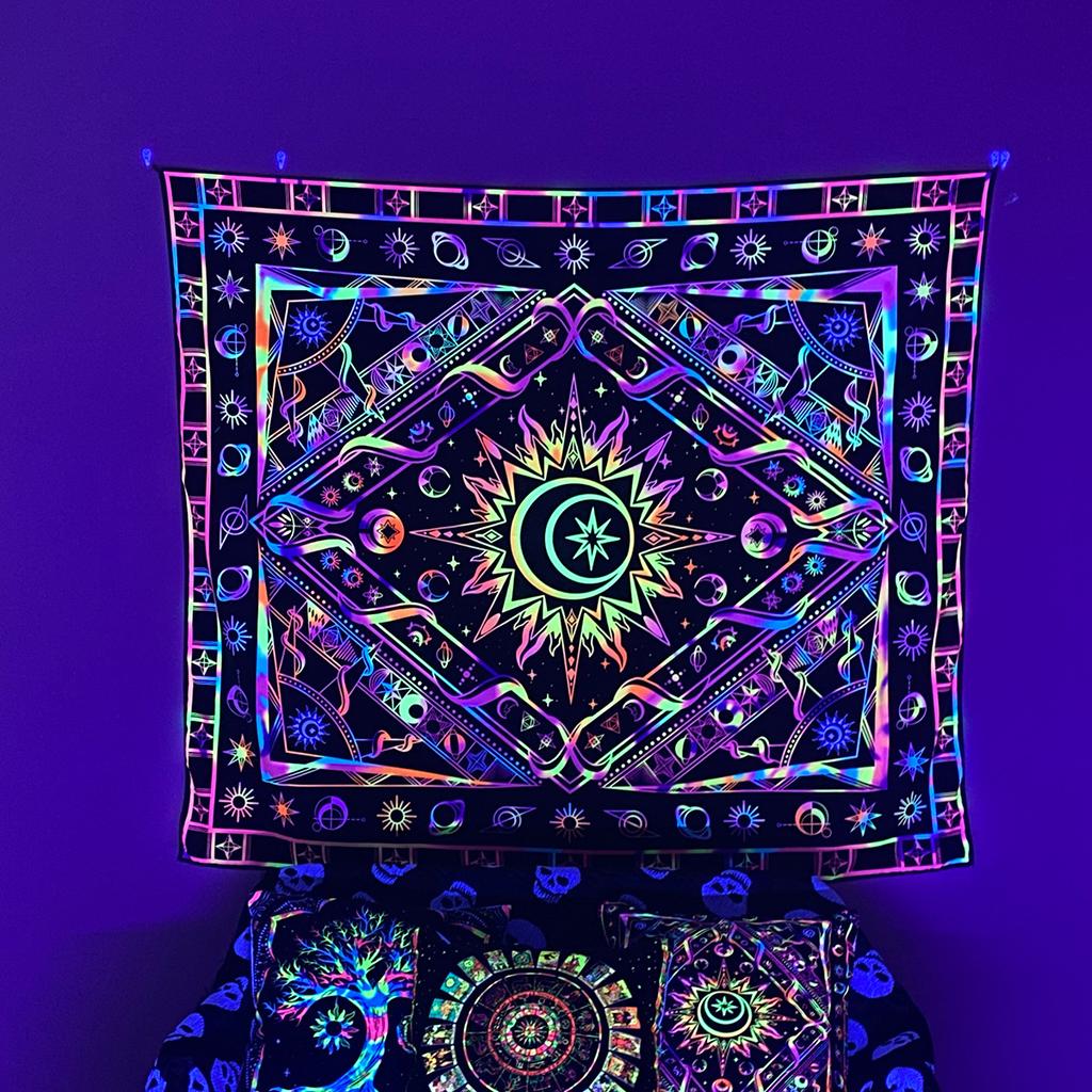 Богемный гобелен на стену - Декоративный тканевый гобелен для домашнего декора, Бохо настенное искусство и гобеленовый декор