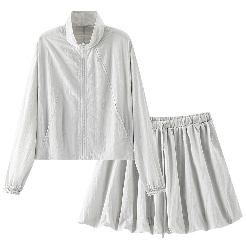 Женский легкий комплект Semir: куртка и юбка-пузырь