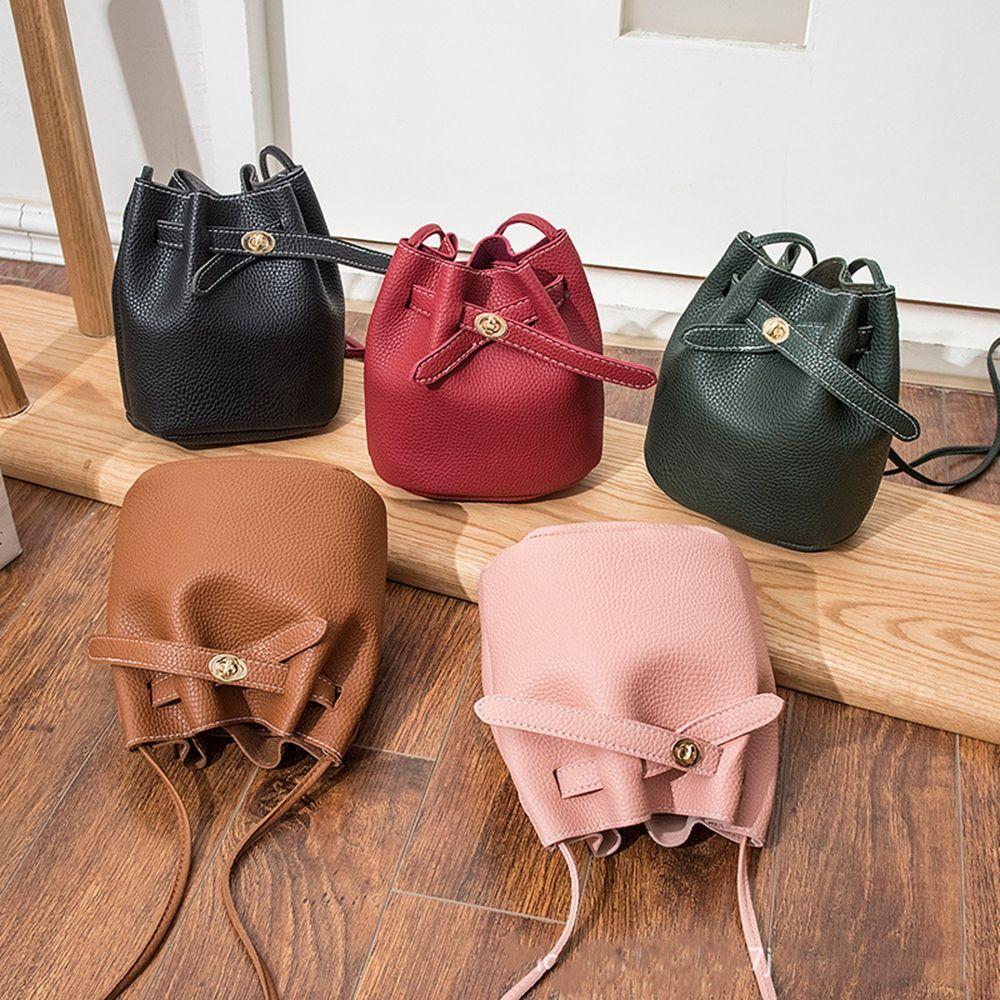Bag Coin Purse Shoulder Pouch PU Leather Handbag Female Bag Bucket Bag Single Shoulder Bag