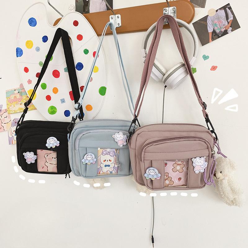 Сумка Kawaii для девочек Прозрачная сумка Маленькая сумка через плечо для женщин Кошельки и сумки Сумка через плечо