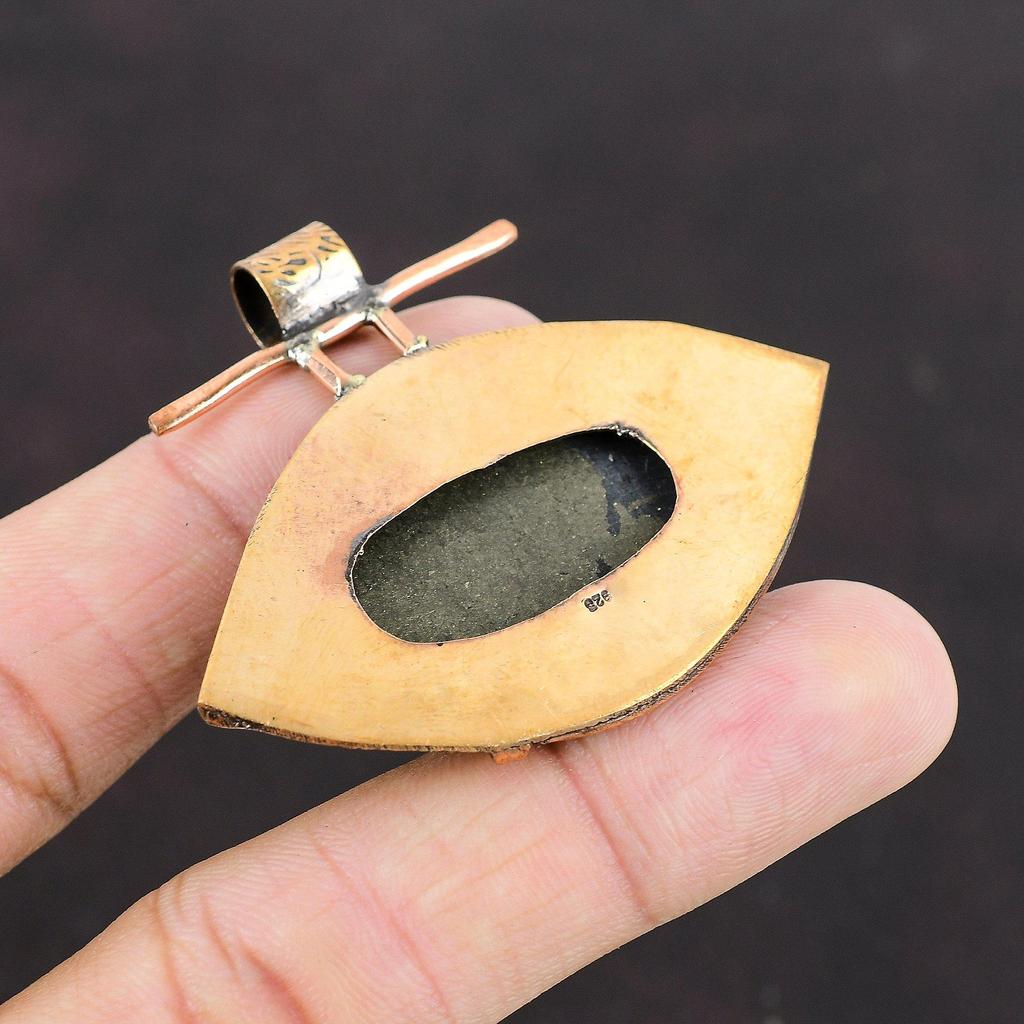 Пирит кулон медный кулон ювелирные изделия ручной работы натуральный драгоценный камень кулон свадебные украшения подарок женский кулон пирит медный ювелирные изделия подарок для мамы