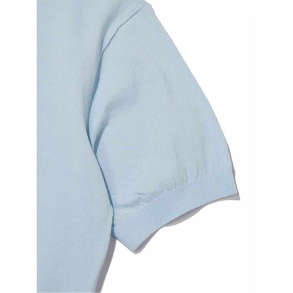 Eider Мужской свитер цвета морской волны с коротким рукавом Dmm23264ic